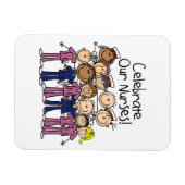 Feiern unsere Krankenschwestern Magnet (Horizontal)