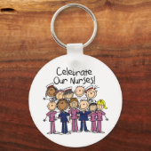 Feiern unsere Krankenschwestern Schlüsselanhänger (Vorderseite)