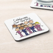 Feiern unsere Krankenschwestern Untersetzer (Linke Seite)