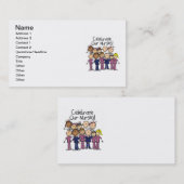 Feiern unsere Krankenschwestern Visitenkarte (Vorne/Hinten)