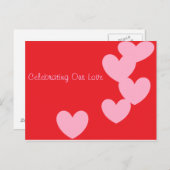 Feiern unserer Liebepostkarte Postkarte (Vorne/Hinten)