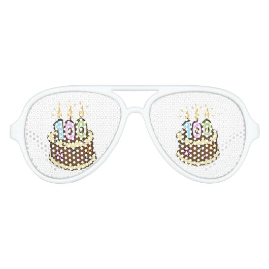 Feiern von 100 Jahren Partybrille (Vorderseite)