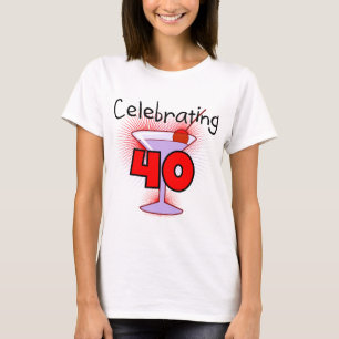 Feiern von 40 T-Shirts und von Geschenken
