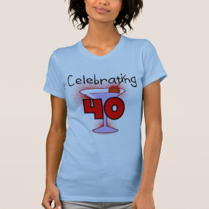Feiern von 40 T-Shirts und von Geschenken