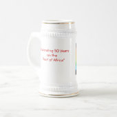 Feiern von 50 Jahren Bierglas (Vorderseite Links)