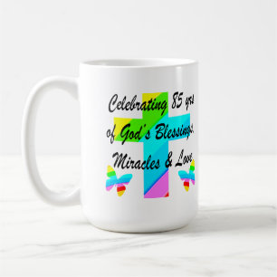 FEIERN VON 85 JAHREN GÜTER UND LIEBE KAFFEETASSE