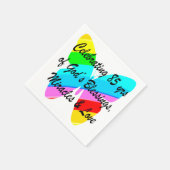 FEIERN VON 85 JAHREN WARENSCHLEIFEN UND LIEBE SERVIETTE (Ecke)