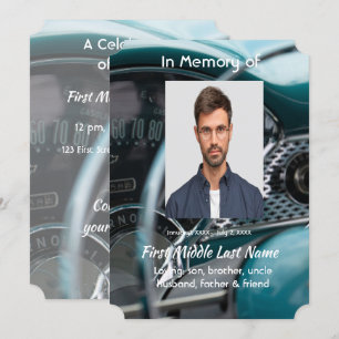 Feiern von Auto-Fahrzeugen für alte Fahrzeuge Einladung