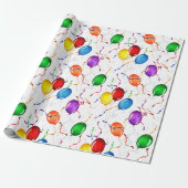 Feiern von Balloons Wrapping Paper Geschenkpapier (Ungerollt)