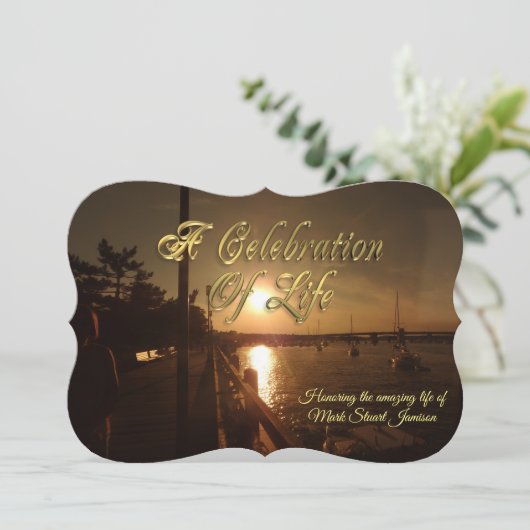 Feiern von Einladungen für das Leben im Hafen (Stehend Vorderseite)