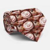 Feiern von hundert Jahren mit Kuchen und Wein Krawatte (Gerollt)