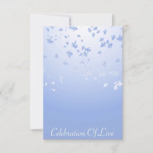 Feiern von Live Vip Silver Blue Einladung (Vorderseite)