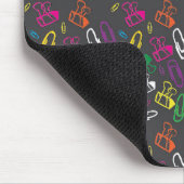 Feiern von Papierklammern Mousepad (Ecke)
