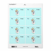 Feiern von Snowman-Gift-Tags (Vorne)