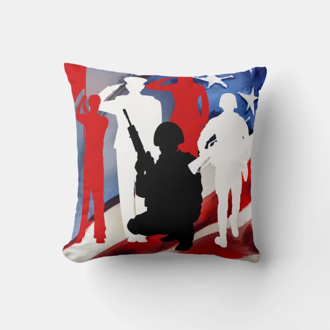 Feiern von Veteranen Kissen (Vorderseite)