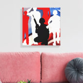 Feiern von Veteranen Leinwanddruck (Insitu (Wohnzimmer))