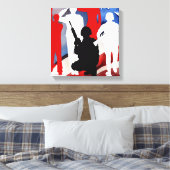 Feiern von Veteranen Leinwanddruck (Insitu (Schlafzimmer))