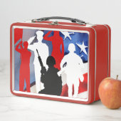 Feiern von Veteranen Metall Brotdose (Beispiel)