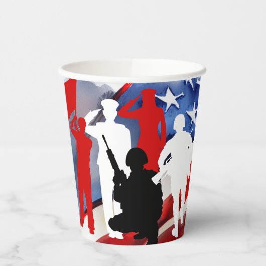 Feiern von Veteranen Pappbecher (Links)