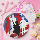 Feiern von Veteranen Pappteller (Party)