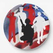 Feiern von Veteranen Pappteller (Vorderseite)