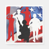 Feiern von Veteranen Serviette (Vorderseite)