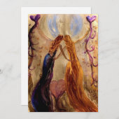 Feiern von "Women Flat Notecard" Dankeskarte (Vorne/Hinten)