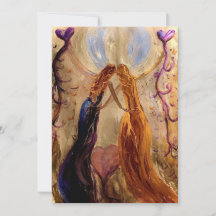 Feiern von "Women Flat Notecard"