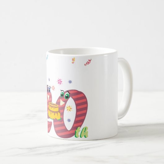 Feiern von zwanzig Jahren Kaffeetasse (VorderseiteRechts)