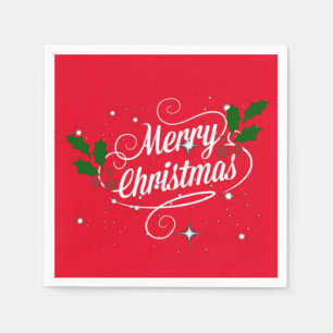 Feiern Weihnachten, festliche Feiertage, Serviette