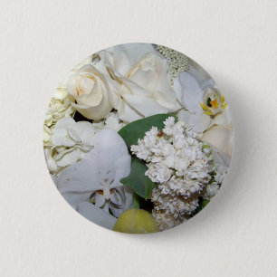 Feiern, Weiße Rosen und Orchideen_ Button