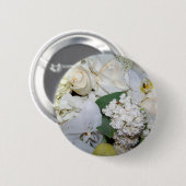 Feiern, Weiße Rosen und Orchideen_ Button (Vorne & Hinten)