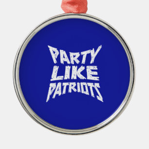 Feiern wie Patrioten Ornament Aus Metall