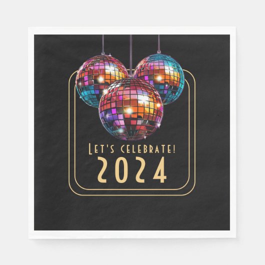 Feiern wir 2024 serviette (Vorderseite)