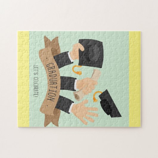 Feiern wir Abschluss Puzzle (Horizontal)