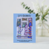 Feiern wir am 4. Juli Postkarte (Stehend Vorderseite)