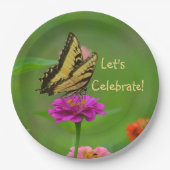 Feiern wir Butterfly Pappteller (Vorderseite)