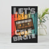 Feiern wir das Cassette-Tape der Schule Wiedersehe Einladung (Stehend Vorderseite)