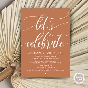 Feiern wir das Hochzeitsfeier-Elopement-Party, Nav Einladung