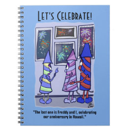 Feiern wir das Notebook Notizblock