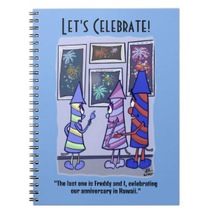 Feiern wir das Notebook Notizblock