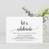 Feiern wir das rustikale Hochzeitstag-Party Einladung (Stehend Vorderseite)