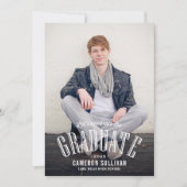 Feiern wir den Abschluss des Graduate Foto Einladung (Vorderseite)