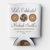 Feiern wir den Brunch der Bagel Graduation Party Dosenkühler (Vorderseite)