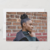 Feiern wir den Graduate Black Abschluss Einladung (Rückseite)