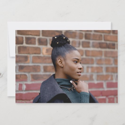 Feiern wir den grüne Abschluss der Graduate Mint Einladung (Rückseite)