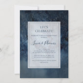 Feiern wir den nächtlichen Himmel mit Rahmen Einladung (Vorderseite)