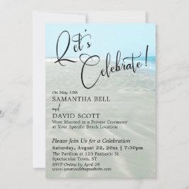 Feiern wir den QR-Kodex für sandigem Wasser Einladung