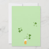 Feiern wir den St. Patrick's Day Einladung (Rückseite)