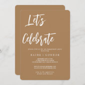 Feiern wir die bearbeitbare Vorlage für Party Einl (Vorne/Hinten)